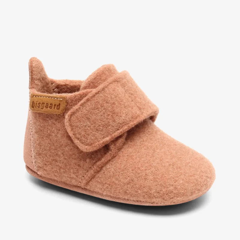 baby wool rose shoes by bisgaard