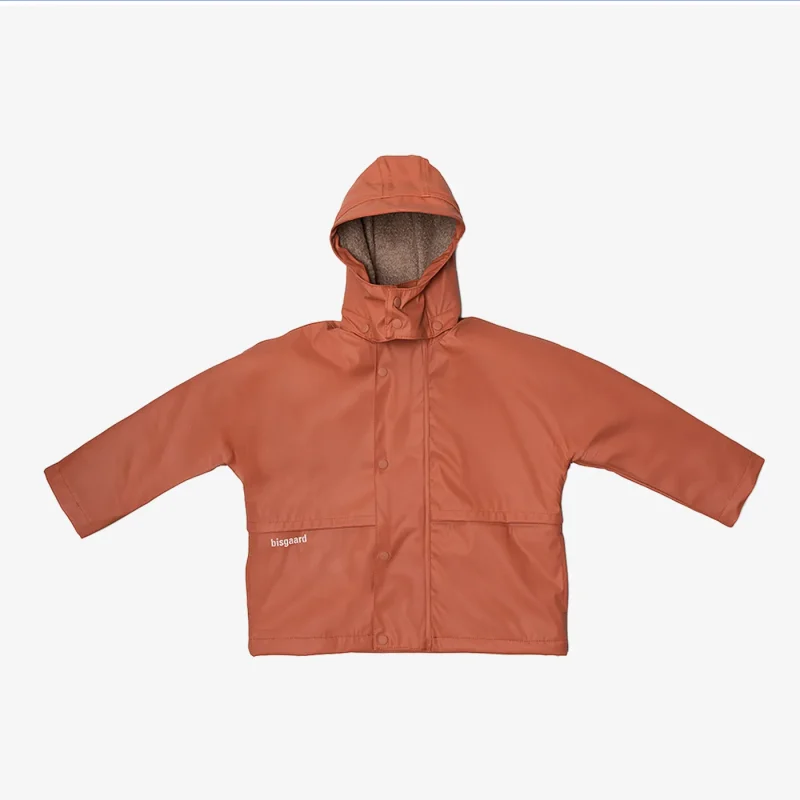 bisgaard aarhus wool rose hip rain jacket