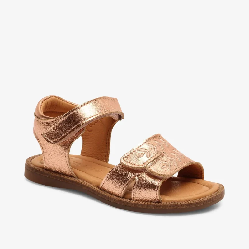 bisgaard alexa o rose gold sandals 1