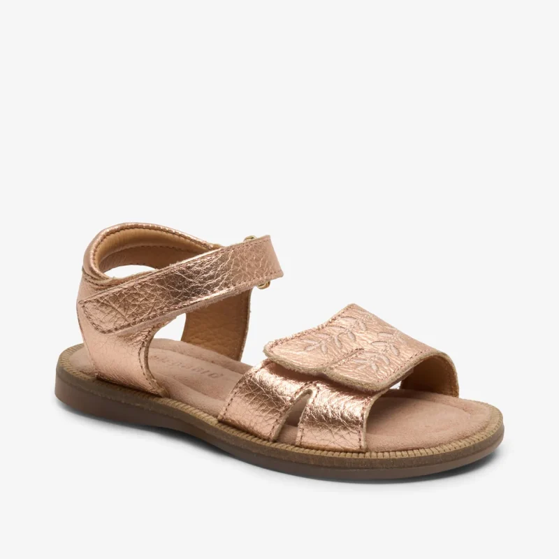 bisgaard alexa o rose gold sandals