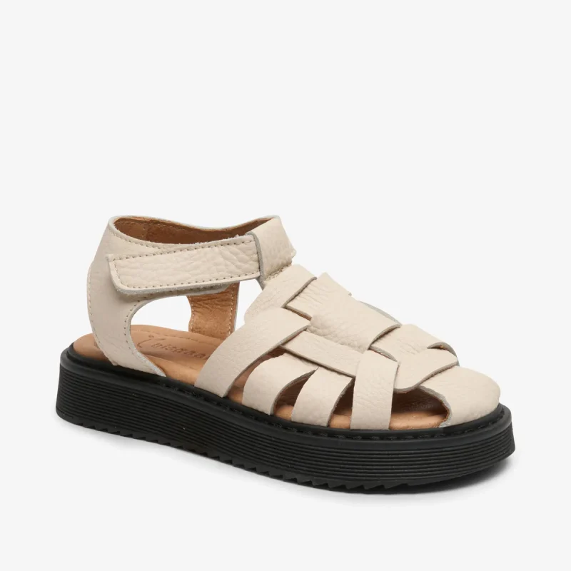 bisgaard alison cream leather shoes