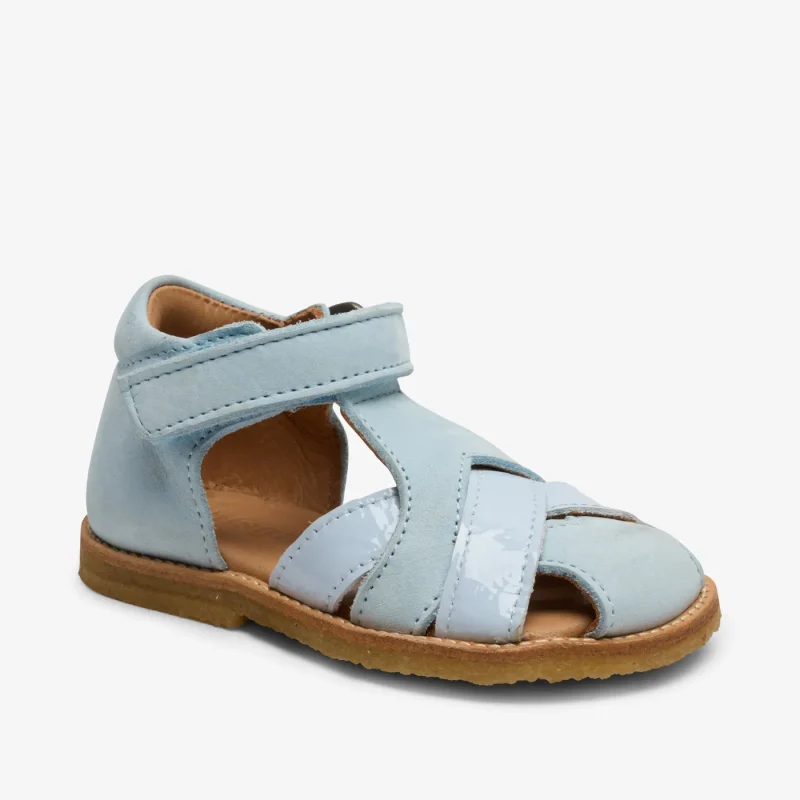 bisgaard alva baby blue soft soled shoes