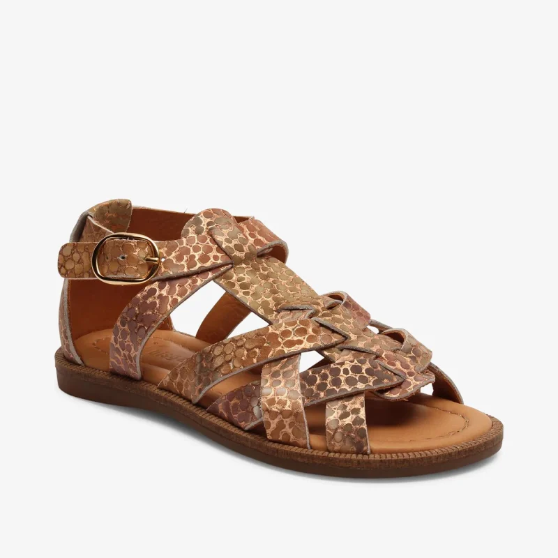 bisgaard amalie bronze sandals