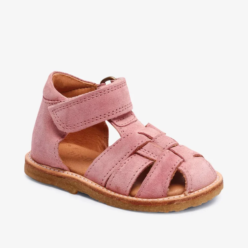 bisgaard ami pink soft soled baby shoes