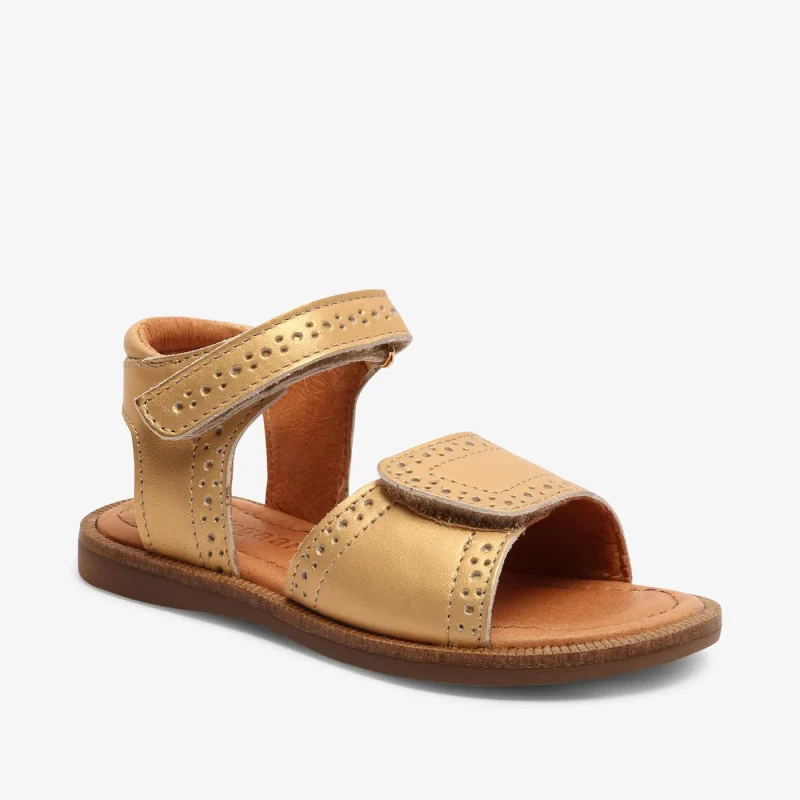 bisgaard andrea s gold sandals