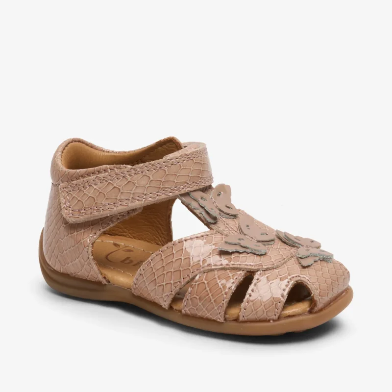 bisgaard aya croco camel shoes