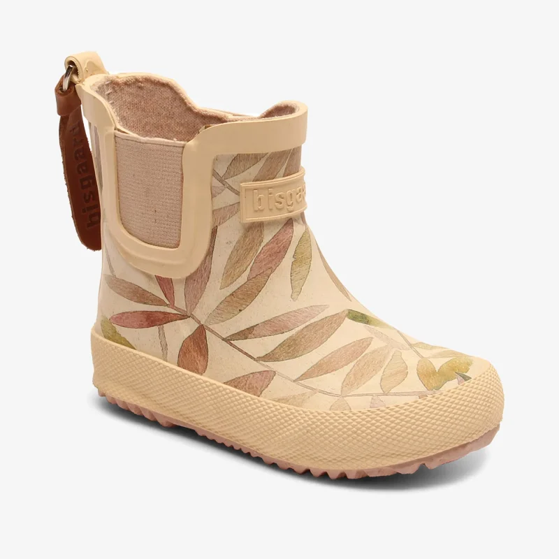 bisgaard baby beige leaves rubber shoes