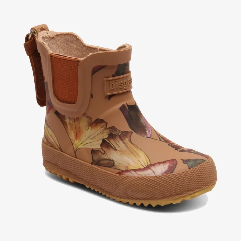 bisgaard baby camel flowers rain boots