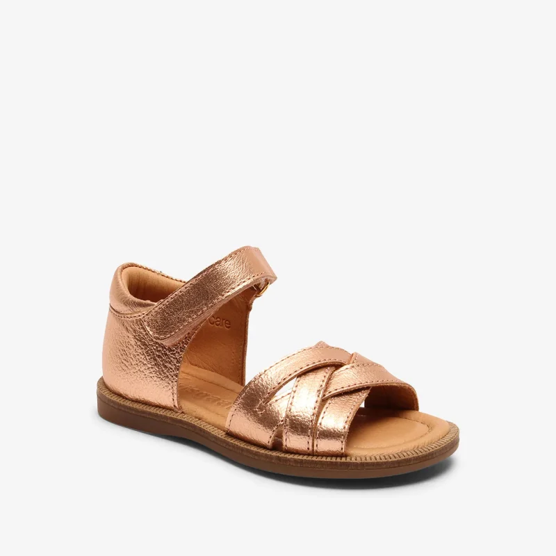 bisgaard becca c rose gold sandals