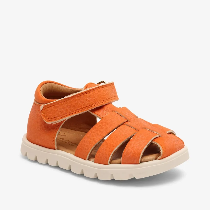 bisgaard beka orange toddler shoes