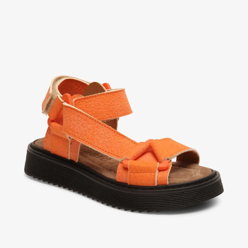 bisgaard betina orange toddler shoes