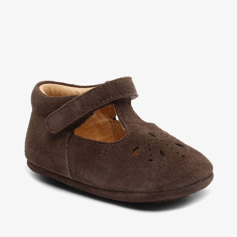 bisgaard bloom dark brown shoes