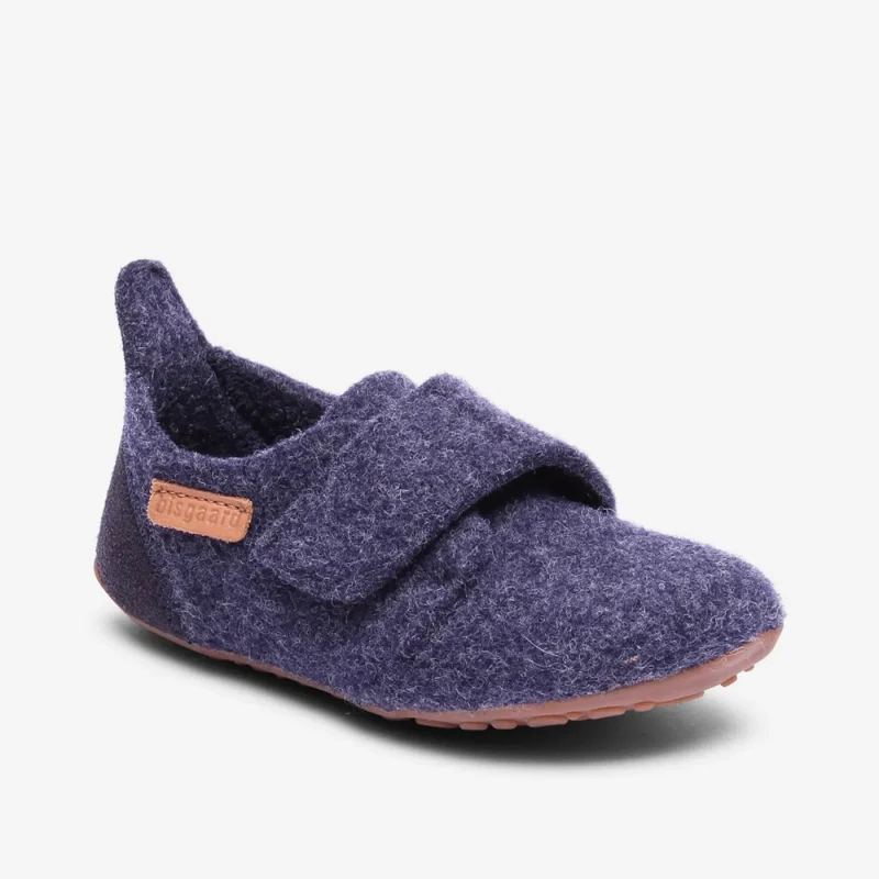 bisgaard blue casual wool shoes