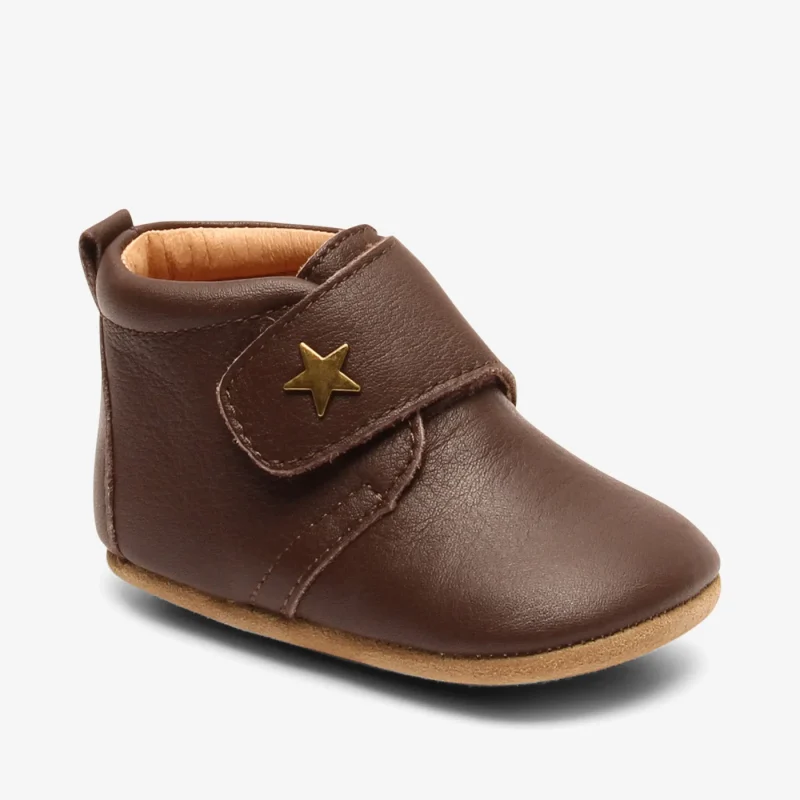 bisgaard brown baby star shoes