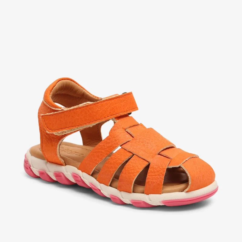 bisgaard caja soft orange shoes