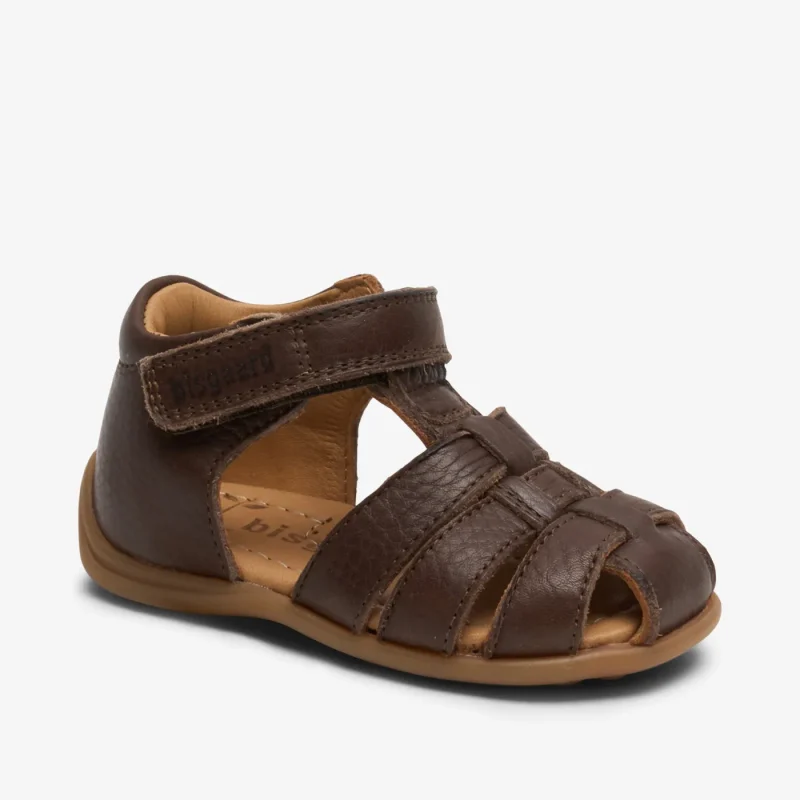 bisgaard carly coffee leather shoes