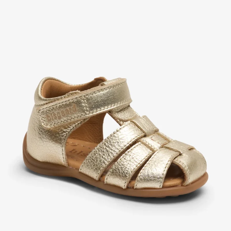 bisgaard carly gold toddler shoes