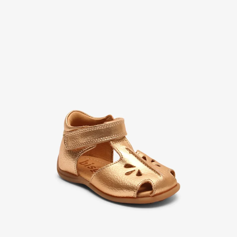 bisgaard chloe gold toddler shoes