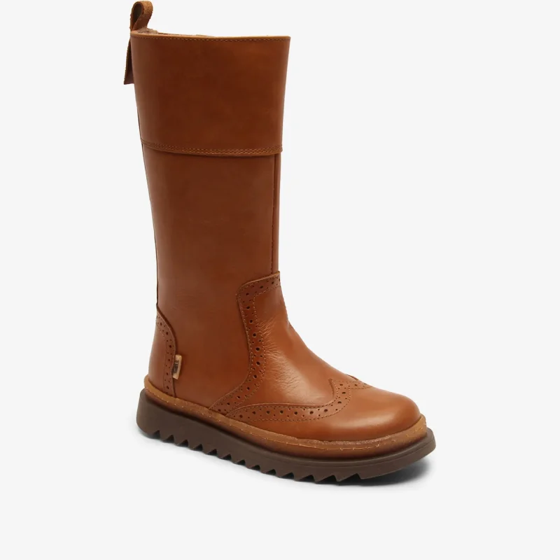 bisgaard danielle cognac leather boots