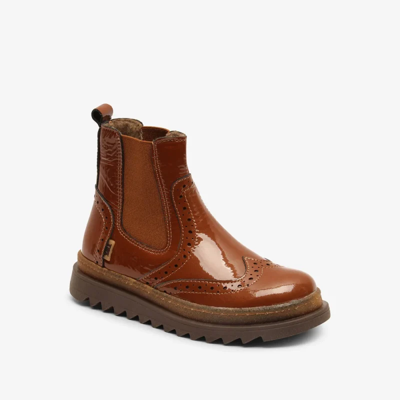 bisgaard doris cognac leather shoes