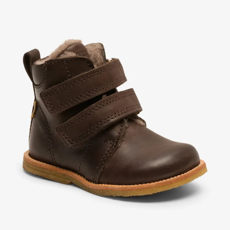 bisgaard edis tex dark brown shoes