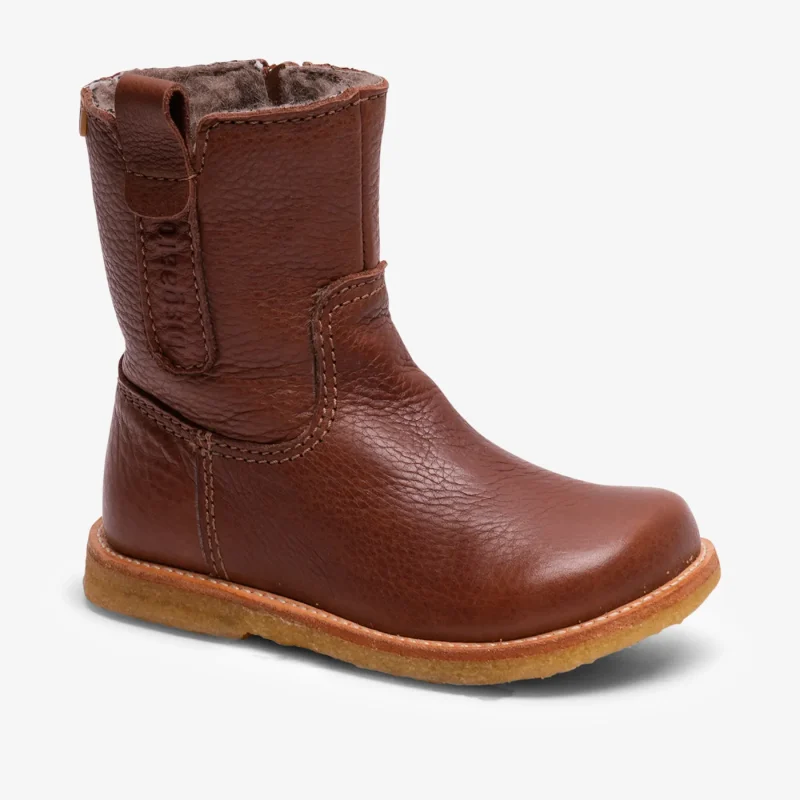 bisgaard elke tex cognac leather shoes