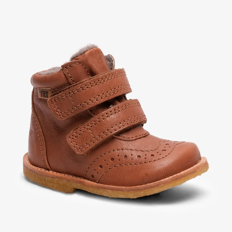 bisgaard ellie v tex cognac shoes