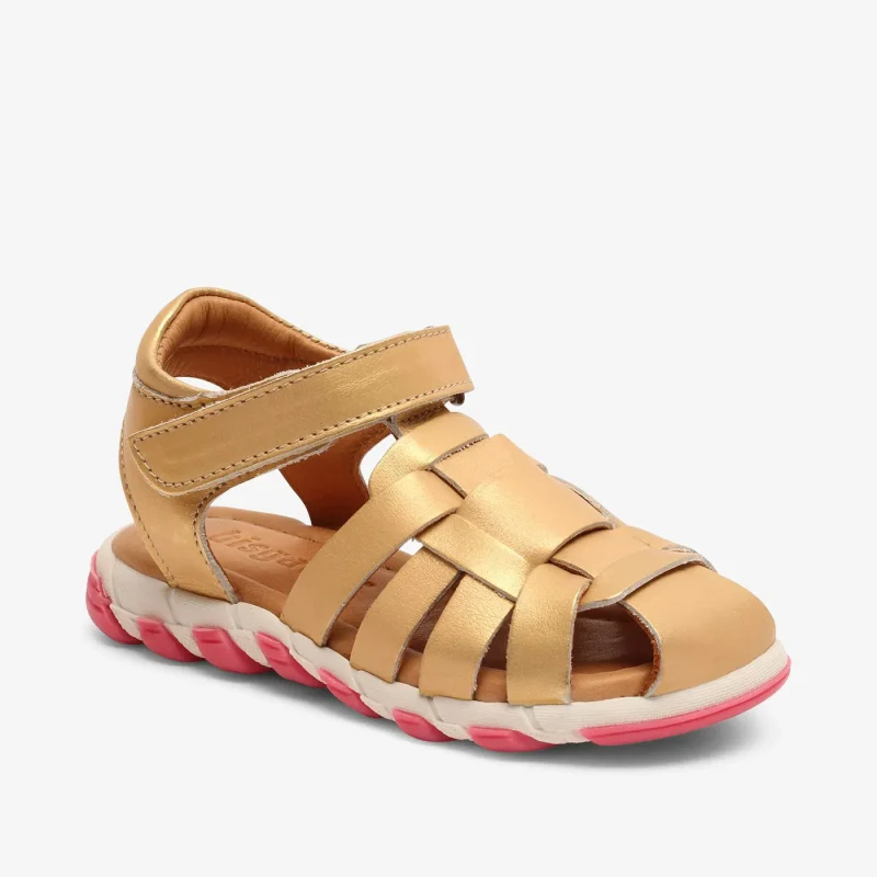 bisgaard gold caja sandals