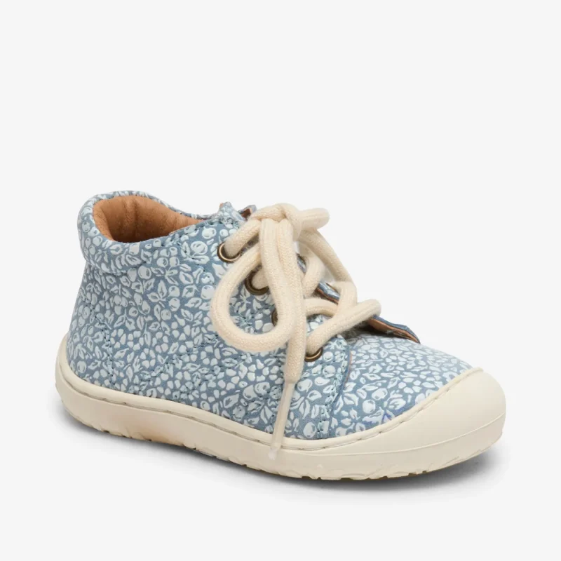 bisgaard hale baby blue floral shoes