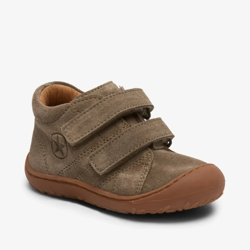 bisgaard hale taupe baby shoes