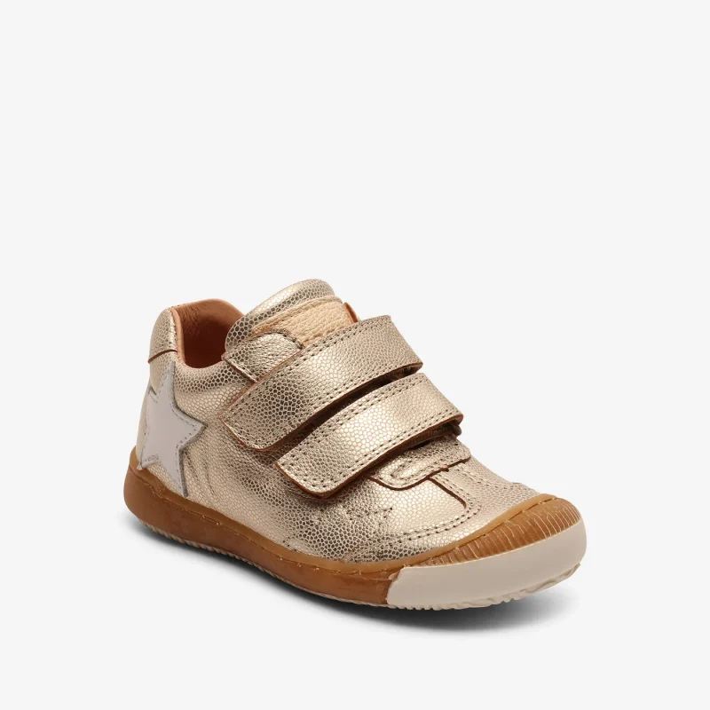 bisgaard jenna gold baby shoes