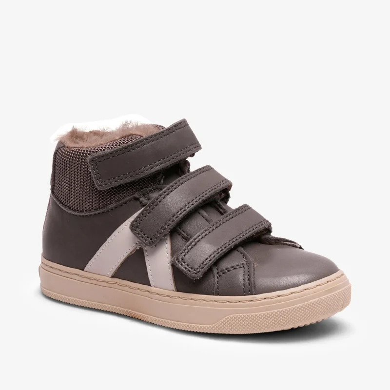 bisgaard jens lamb nappa slip ons in light grey