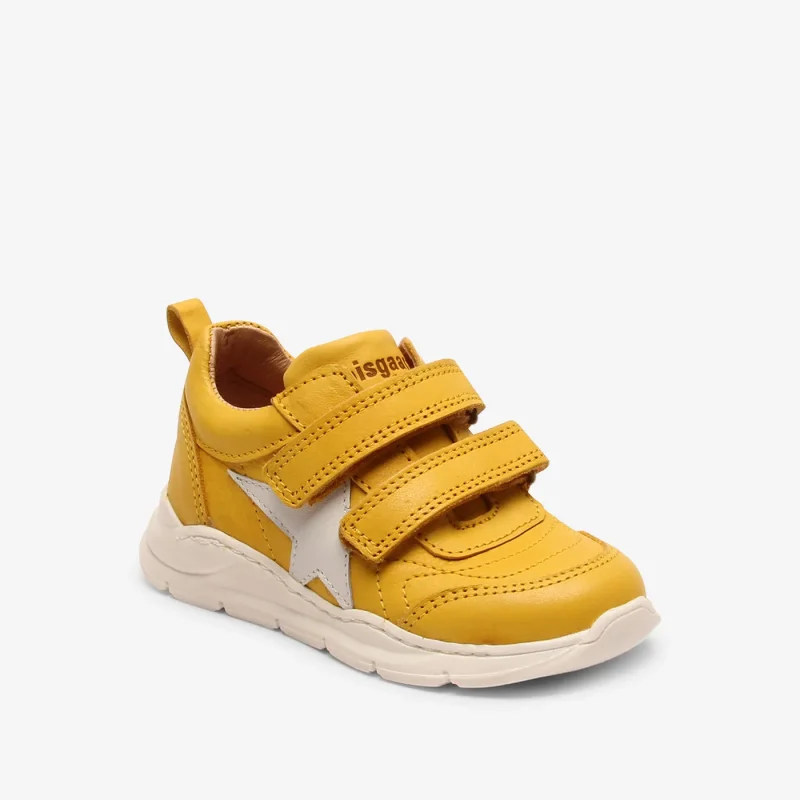 bisgaard jess yellow baby shoes