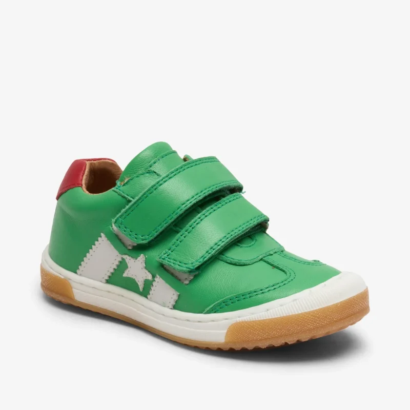 bisgaard johan green leather shoes