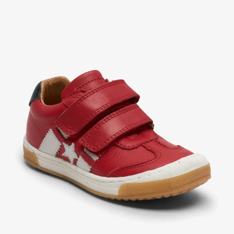 bisgaard johan red leather shoes