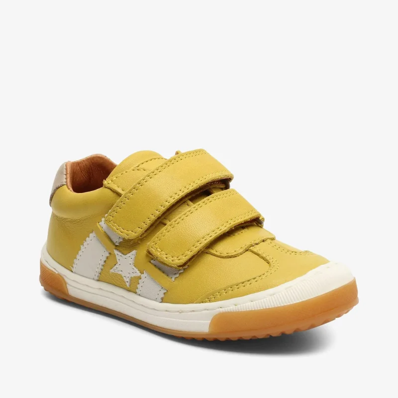 bisgaard johan yellow toddler shoes