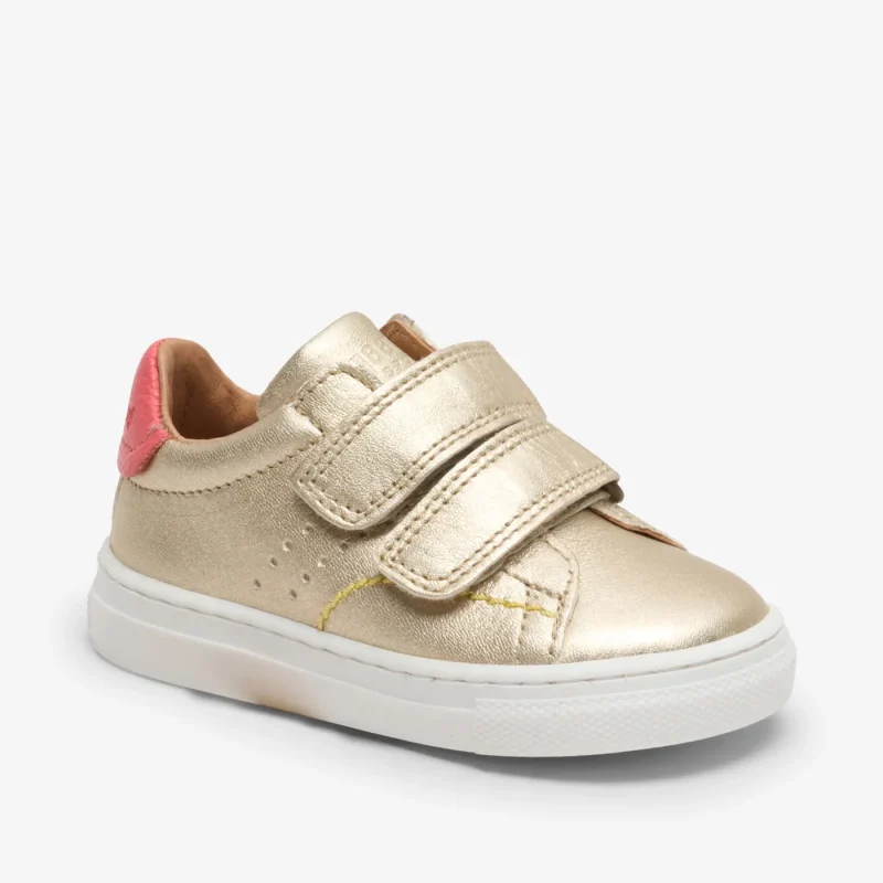 bisgaard julian champagne leather baby shoes