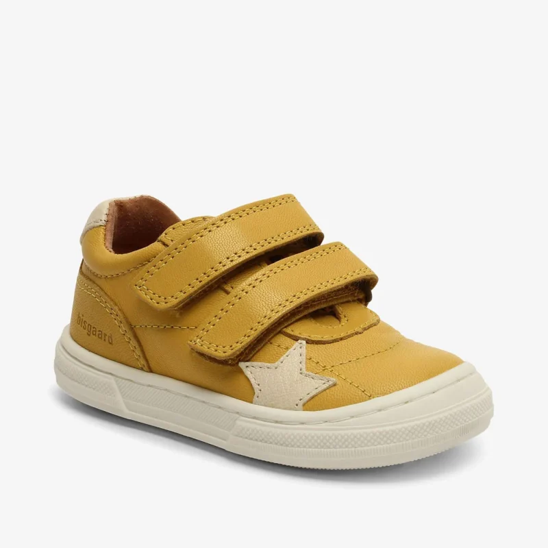 bisgaard kae yellow soft leather shoes