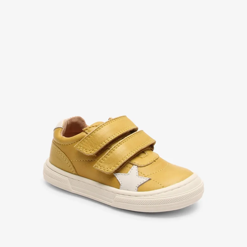 bisgaard kae yellow toddler shoes