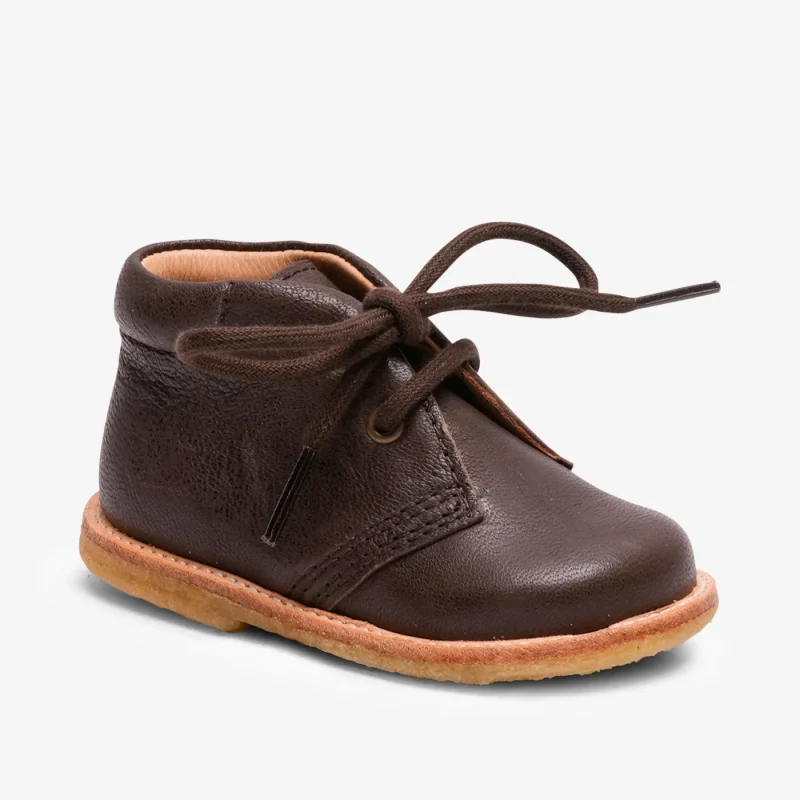 bisgaard l coffee leather baby shoes