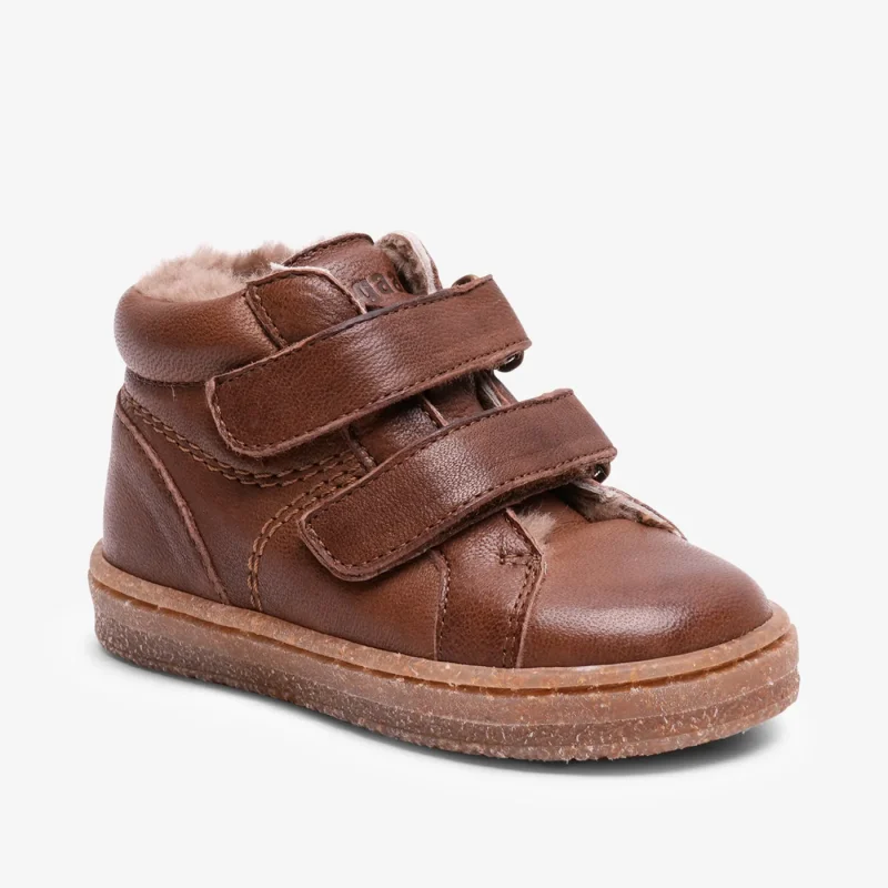 bisgaard lamb leather coffee sandals