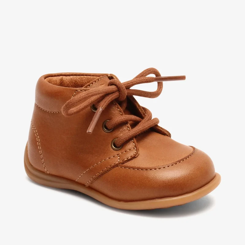 bisgaard luca lace cognac shoes