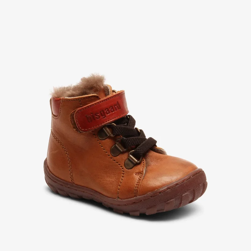 bisgaard noah cognac leather shoes