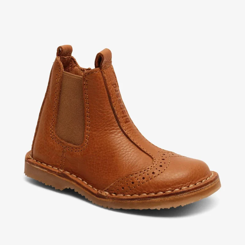 bisgaard nori cognac leather boots