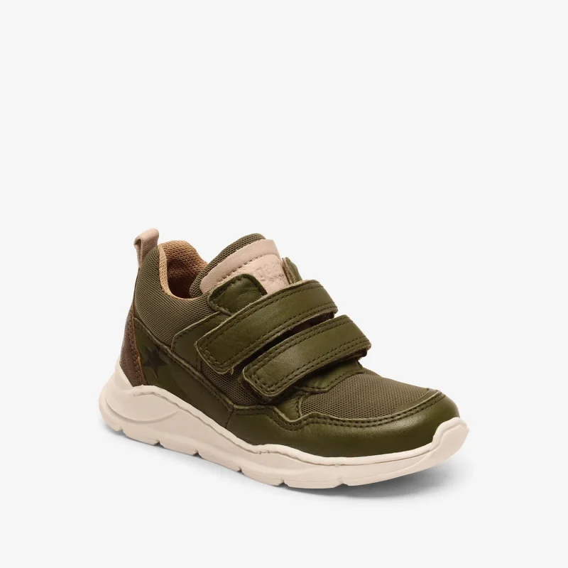 bisgaard olive green pan v shoes