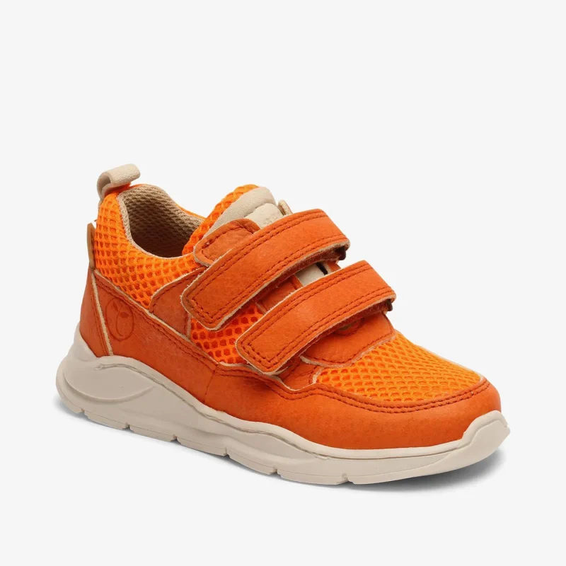 bisgaard orange textured sandals