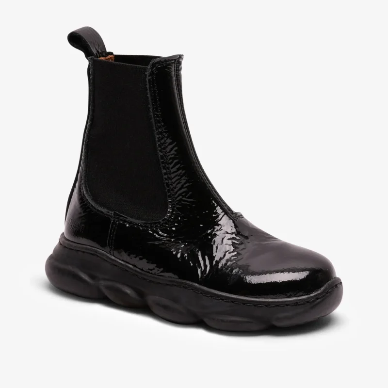 bisgaard petra black patent shoes