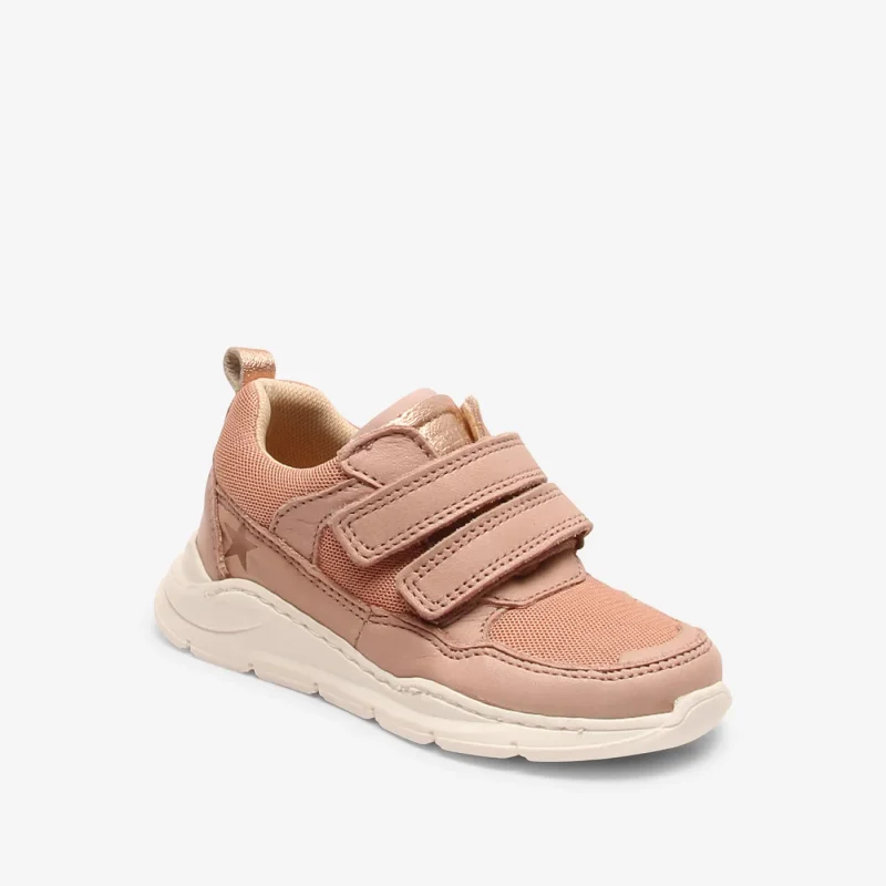 bisgaard pink vegan leather sneakers