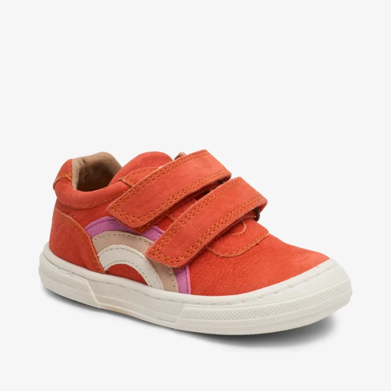 bisgaard rainbow low orange baby shoes