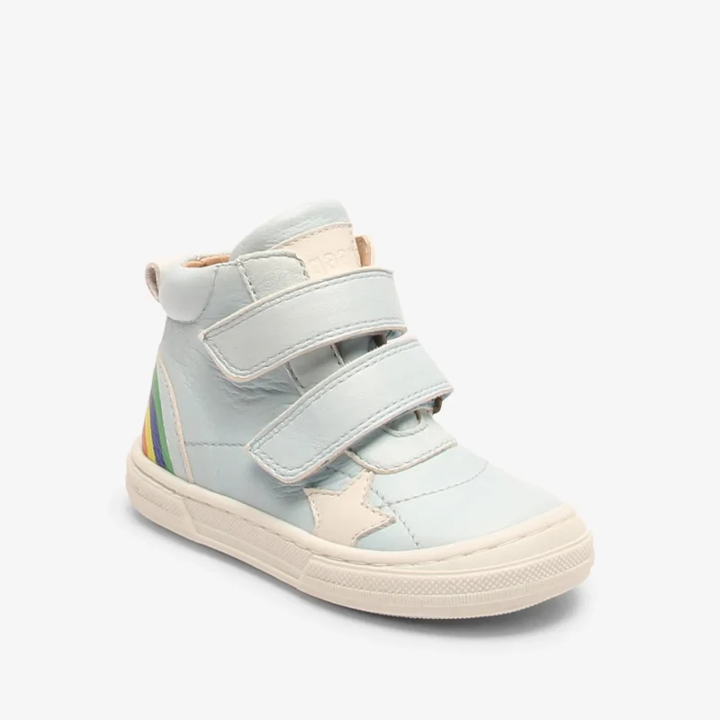 bisgaard rainbow sky blue baby shoes